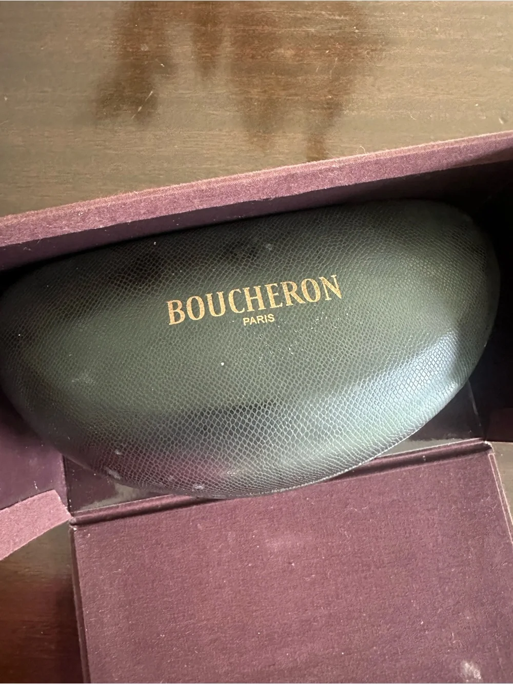 Boucheron Black Sunglasses Case - Protective Eyewear Pouch